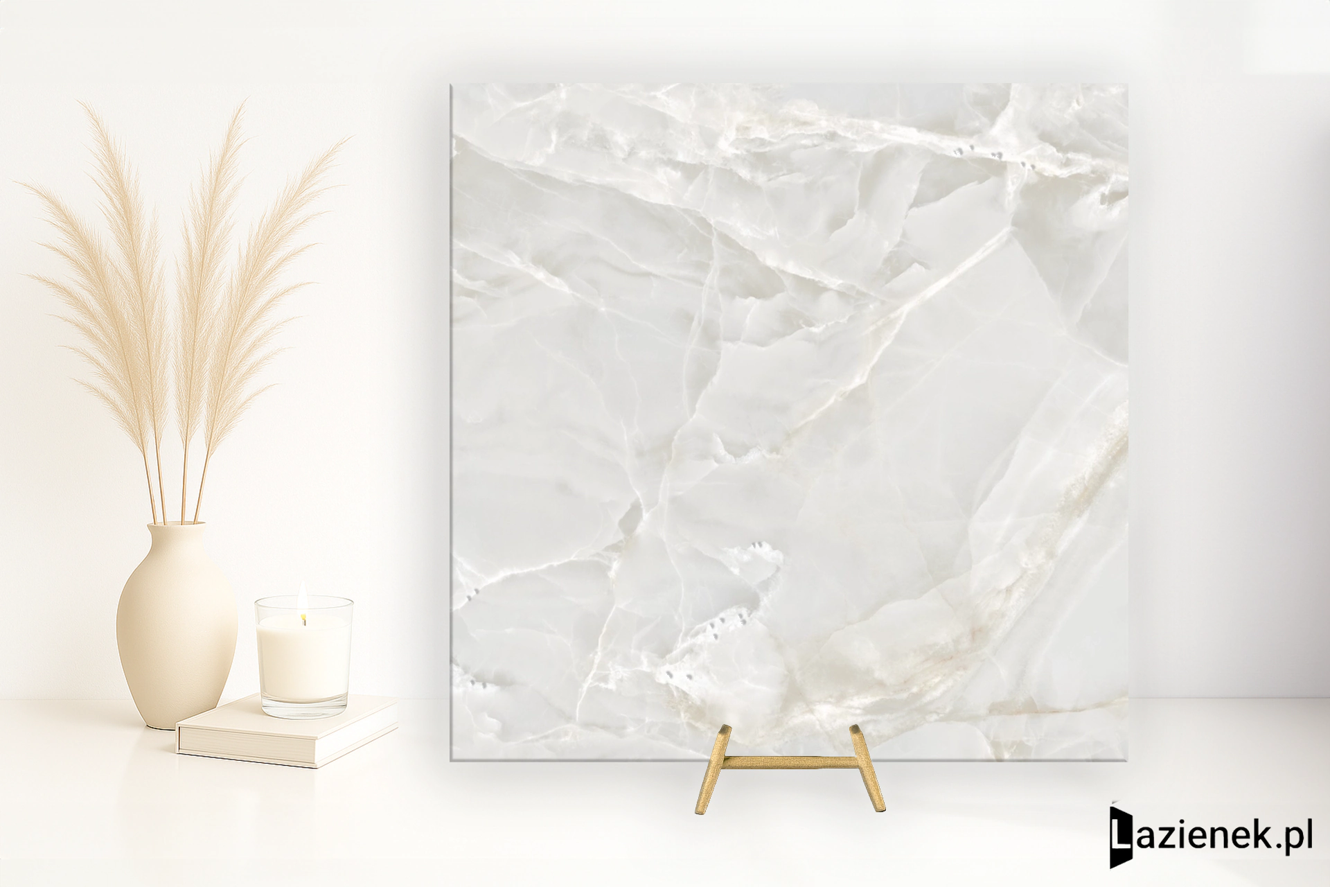 Casalgrande Padana Alabastri White błyszcząca 120x120 cm gr. 9 mm - płytka rektyfikowana/18095293